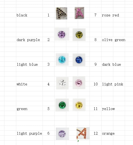 DOREMI Personalized Gift Jewelry 6mm Letter Zircon Stone Custom Initial Ring Women Cuff Initial Letter Ring