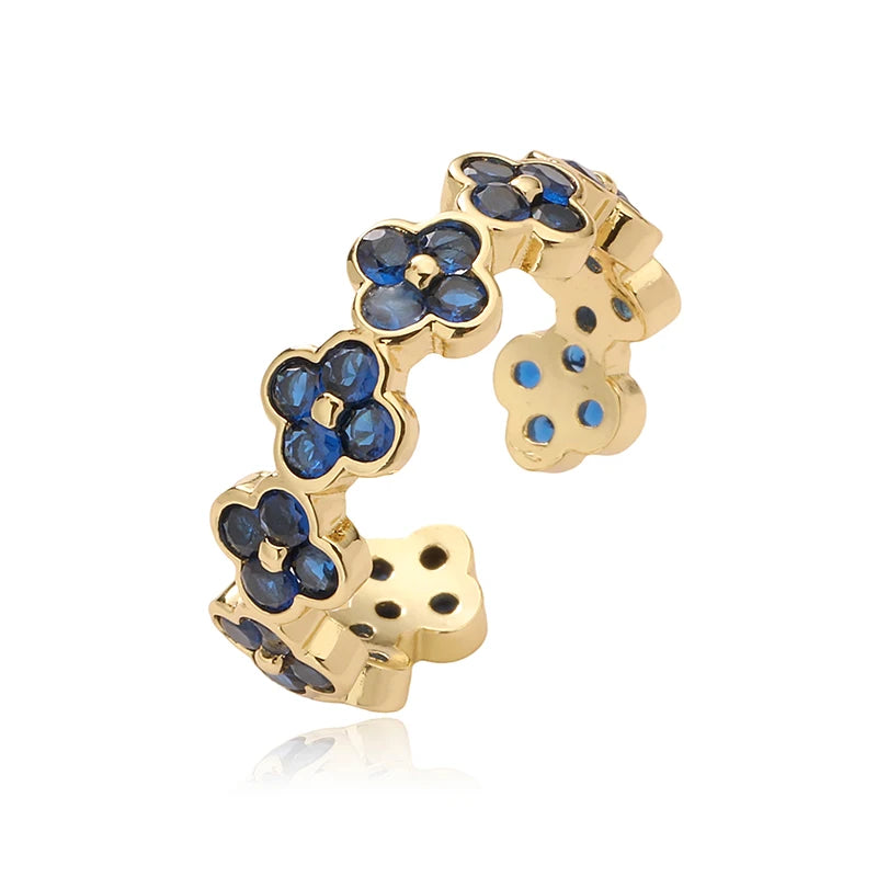 HC CZ FLOWER RING