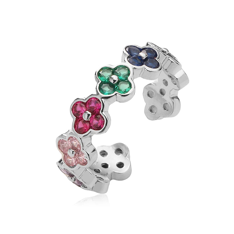 HC CZ FLOWER RING
