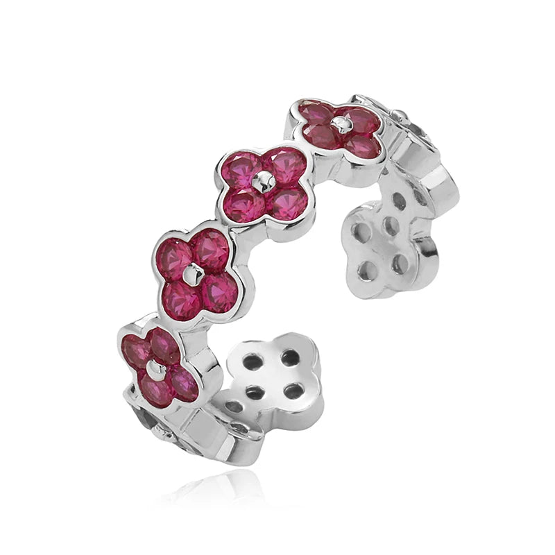 HC CZ FLOWER RING