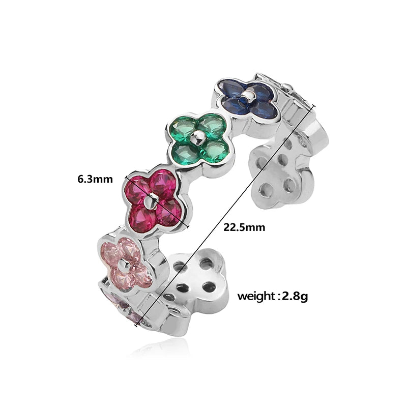 HC CZ FLOWER RING