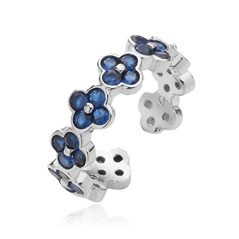 HC CZ FLOWER RING